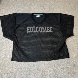 Vintage Russell Athletic Football Shirt Mens Small Medium Mesh Holcombe 90s